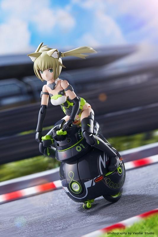 寿屋《Frame Arms Girl 骨装机娘》祈仙蒂雅 Racer＆NOSERU Racing Spec Ver. 组装手办，2022年8月发售！