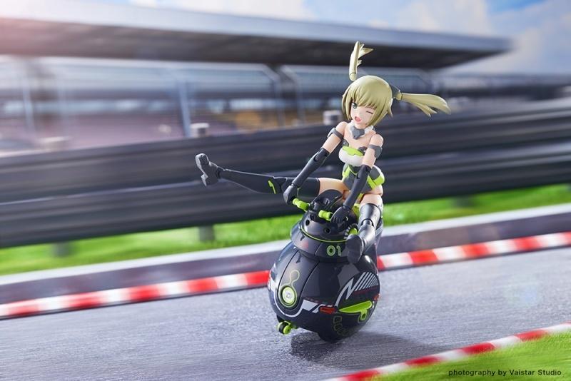 寿屋《Frame Arms Girl 骨装机娘》祈仙蒂雅 Racer＆NOSERU Racing Spec Ver. 组装手办，2022年8月发售！